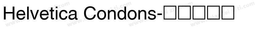 Helvetica Condons字体转换